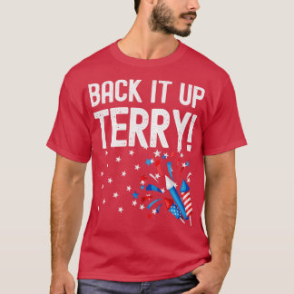 Camiseta Faça o backup de um design de fogos de artifício s