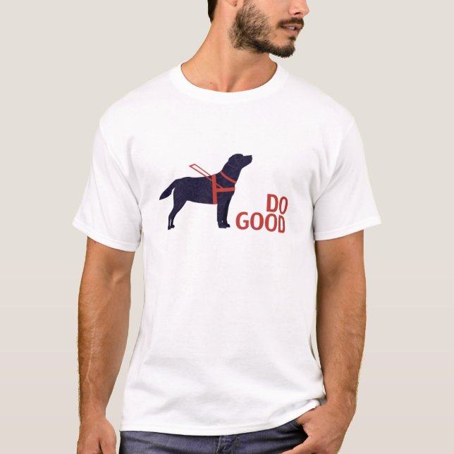 Camiseta Faça o bem - Service Dog - Black Lab (Frente)