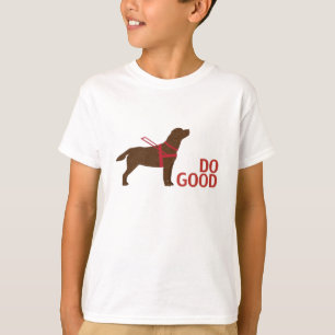 Camiseta Faça o bem - Service Dog - Chocolate Lab