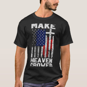 Camiseta Faça o Céu Lotado Bandeira Americana (atrás)