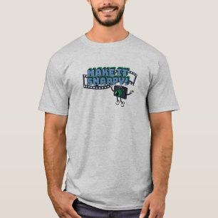 Camiseta Faça-o com uma citação retrógrada do cartoon T Shi