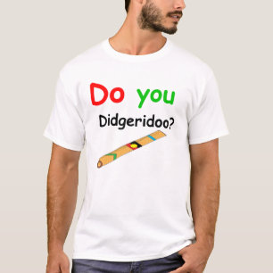 Camiseta Faça-o cor verde do didgeridoo