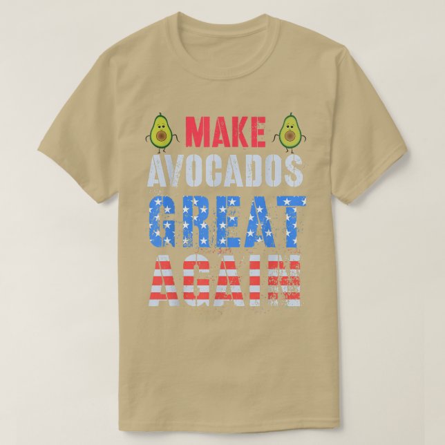 Camiseta FAÇA O EXCELENTE AVOCADO novamente Cinco de Mayo G (Frente do Design)