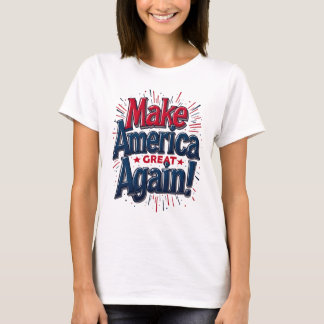 Camiseta Faça o Excelente da América de novo - captando o t