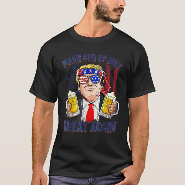 Camiseta Faça o Excelente de 4 de julho mais uma vez, homen (Frente)