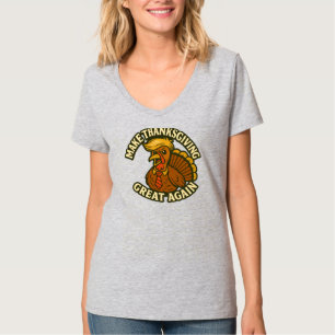 Camiseta Faça o Excelente de Ação de Graças novamente - Sát