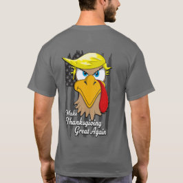 Camiseta Faça o Excelente de Ação de Graças novamente Turqu