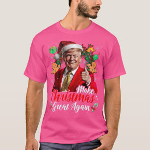 Camiseta Faça o Excelente de Natal de novo Papais noeis Tru