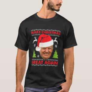 Camiseta Faça o Excelente de Natal de novo um Natal horrí