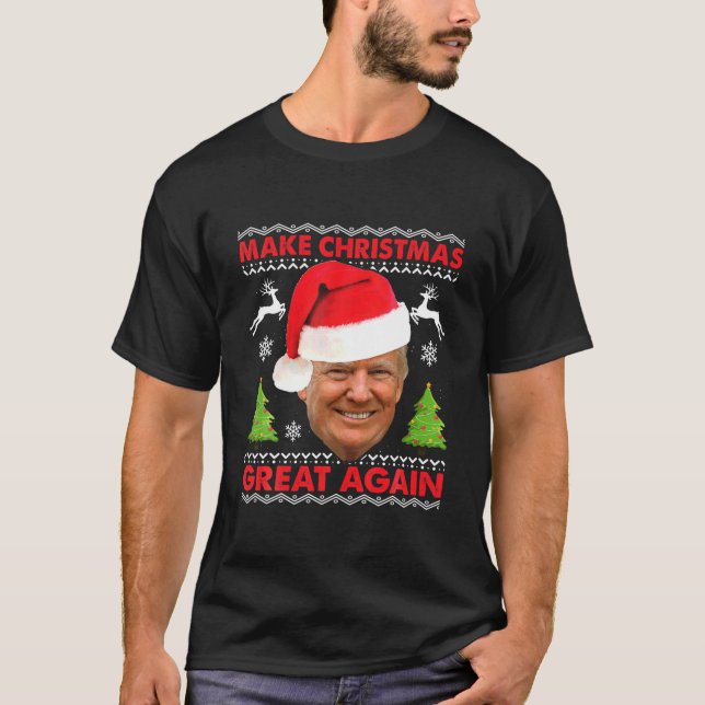 Camiseta Faça o Excelente de Natal de novo um Natal horríve (Frente)