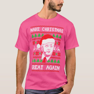 Camiseta Faça o Excelente de Natal novamente Pro Trump Amer