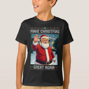 Camiseta Faça o Excelente de Natal novamente um Natal horrí