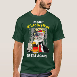 Camiseta Faça o Excelente Oktoberfest de novo Trump German