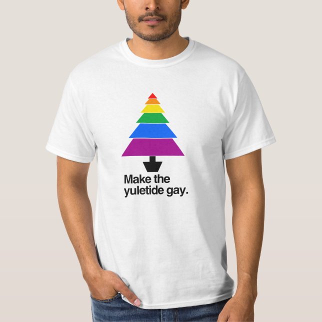CAMISETA FAÇA O GAY DE YULETIDE - .PNG (Frente)