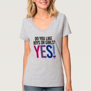 Camiseta Faça-o gostam de meninos ou de meninas - design d