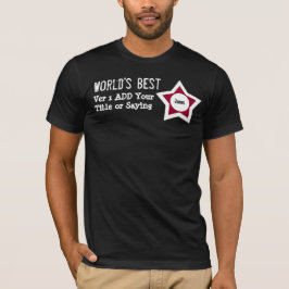 CAMISETA FAÇA O MELHOR PAPEL DO MUNDO DIZENDO VERMELHO PRET