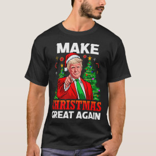 Camiseta Faça o Natal Grande Novamente Papai Noel President
