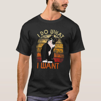 Camiseta Faça o que eu quero, Cat Tuxedo, mãe, um retrato g