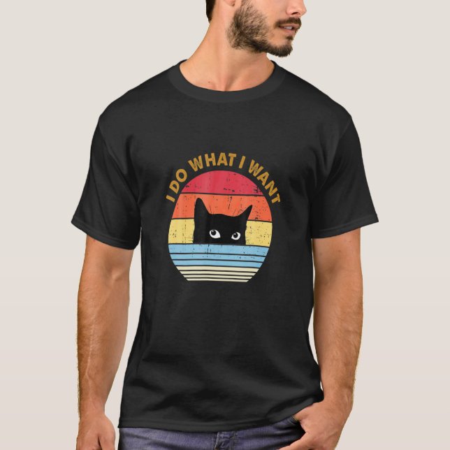 Camiseta Faça O Que Eu Quero Gata Preta (Frente)
