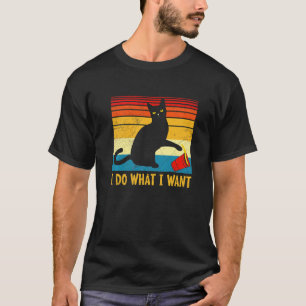 Camiseta Faça O Que Eu Quero Kit Gatinho Vintage Gato Meu