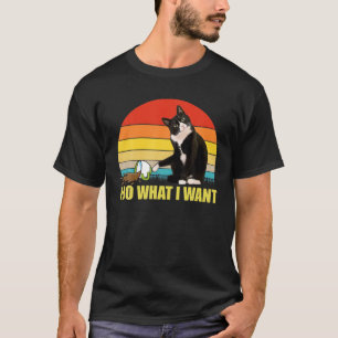 Camiseta Faça o que eu quero que a taça de café de gato 