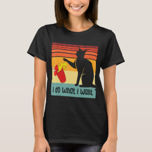 Camiseta Faça o que eu quero... Vintage Black Cat Red Cup
