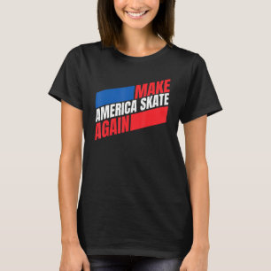Camiseta Faça o Skate Americano de novo Skateboard Men K