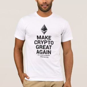 Camiseta Faça o t-shirt cripto do éter do excelente outra