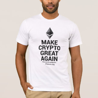 Camiseta Faça o t-shirt cripto do éter do excelente outra
