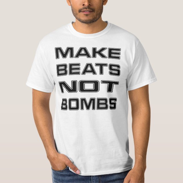 CAMISETA FAÇA O T-SHIRT DAS BOMBAS DAS BATIDAS NÃO (Frente)