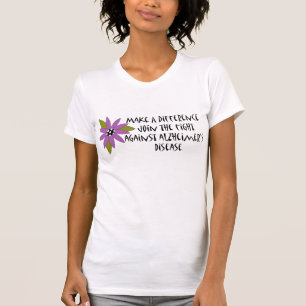 Camiseta Faça o t-shirt de um Alzheimer da diferença