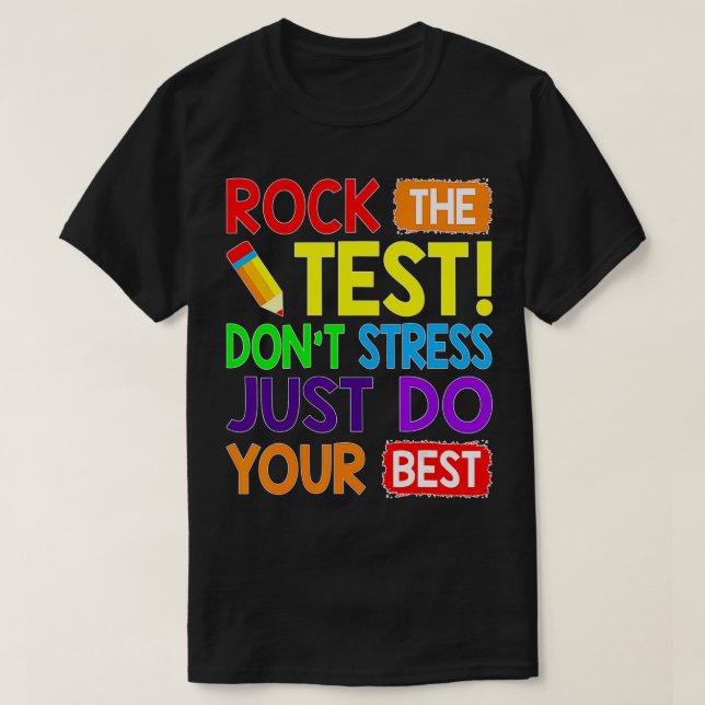 Camiseta Faça O Teste De Seu Melhor Professor Engraçado (Frente do Design)