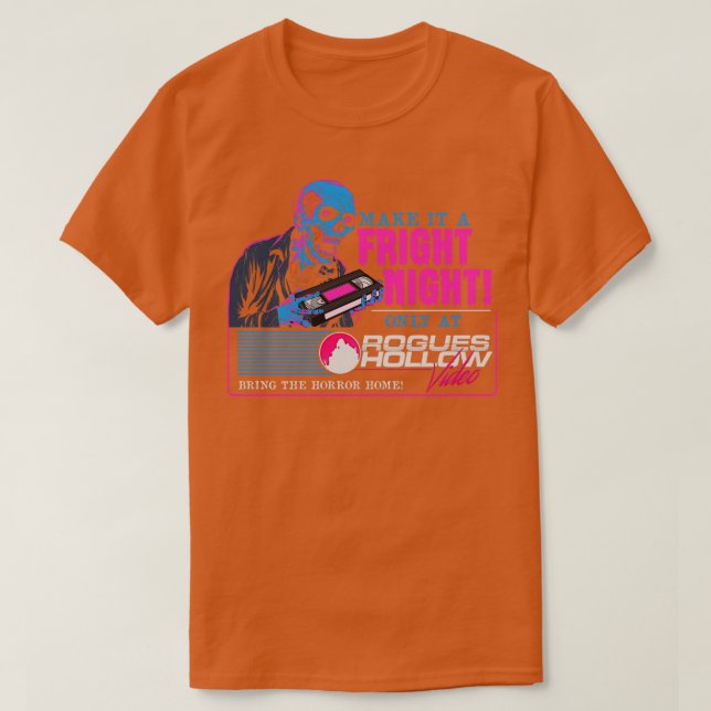Camiseta Faça-o uma Noite Assustada (Frente do Design)