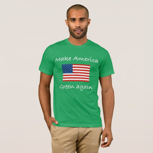 Camiseta Faça o verde de América outra vez (Frente Completa)