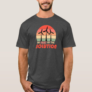 Camiseta Faça parte da solução - Tee das Mudanças Climática