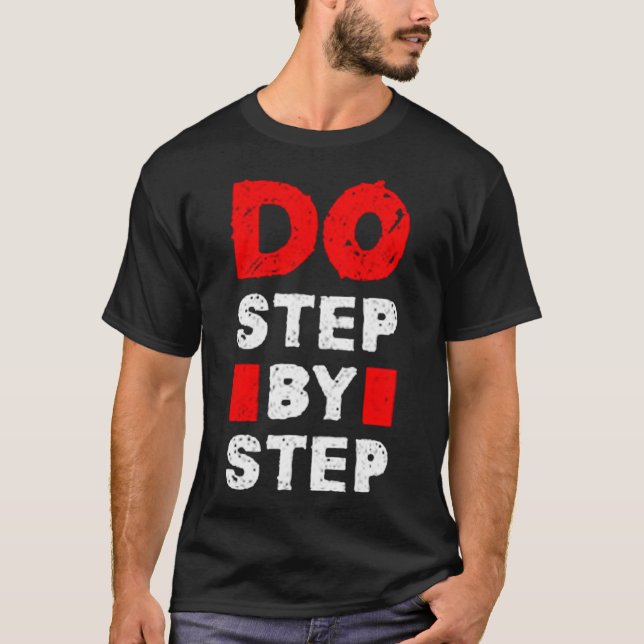 Camiseta Faça passo a passo (Frente)
