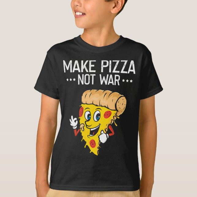 Camiseta Faça Pizza, Engraçada E Rápida Coleira De Queijo D (Frente)