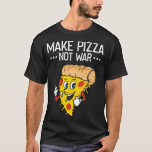 Camiseta Faça Pizza, Engraçada E Rápida Coleira De Queijo D