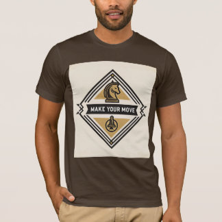 Camiseta Faça Seu Movimento – Design de Peça de Xadrez