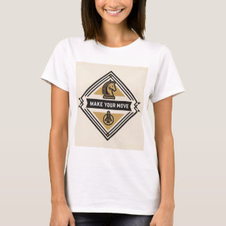Camiseta Faça Seu Movimento – Design de Peça de Xadrez