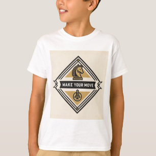 Camiseta Faça Seu Movimento – Design de Peça de Xadrez