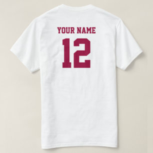 Camiseta Faça seu próprio t-shirt dos números