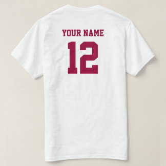 Camiseta Faça seu próprio t-shirt dos números