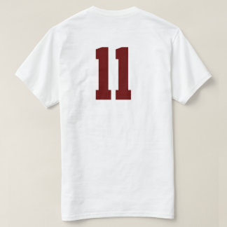 Camiseta Faça seu próprio t-shirt dos números