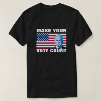 Camiseta Faça seu voto Conde Joe Biden Trabalho de arte 1 U