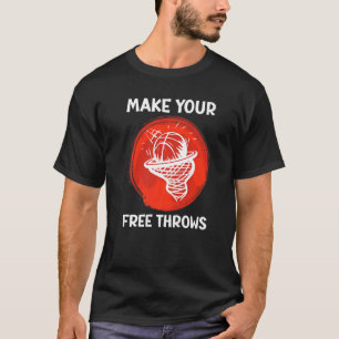 Camiseta Faça Seus Arremessos de Lance Livre Basquetebol