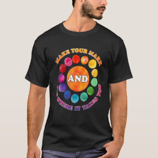 Camiseta Faça Sua Marca E Veja Onde Você Leva O Arco-Íris