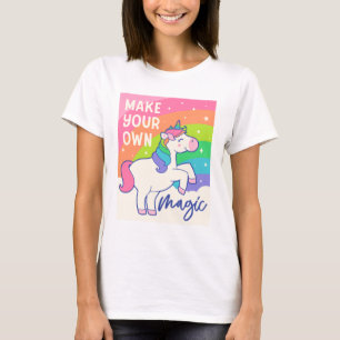 Camiseta Faça sua própria magia Corno de Unicórnio