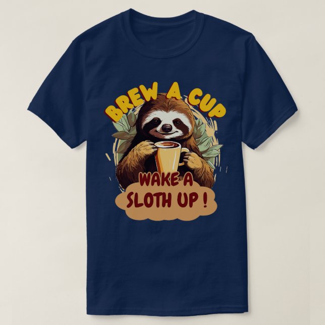 Camiseta Faça um Acordar de taça a loth up (Frente do Design)