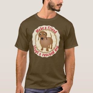 Camiseta Faça um amigo - Dachshund